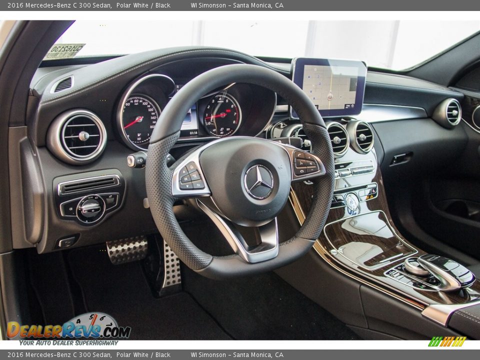 2016 Mercedes-Benz C 300 Sedan Polar White / Black Photo #5