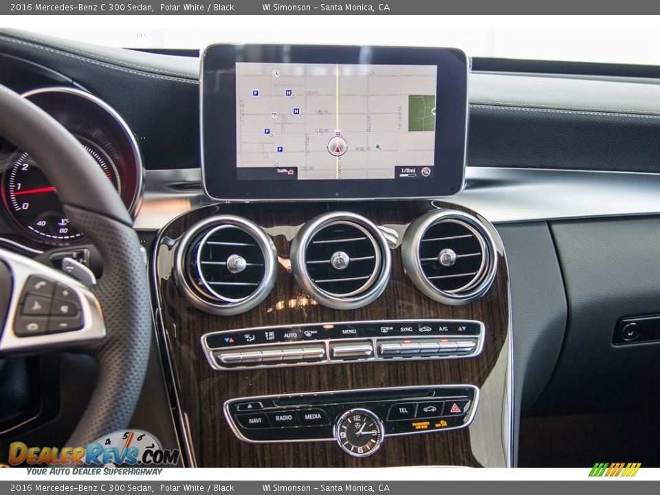 2016 Mercedes-Benz C 300 Sedan Polar White / Black Photo #7
