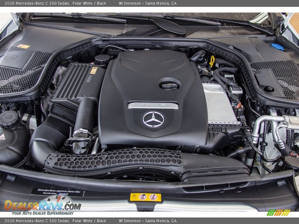 2016 Mercedes-Benz C 300 Sedan Polar White / Black Photo #9