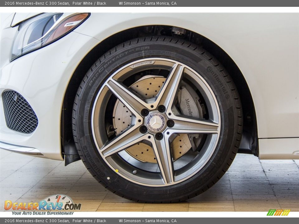 2016 Mercedes-Benz C 300 Sedan Polar White / Black Photo #10