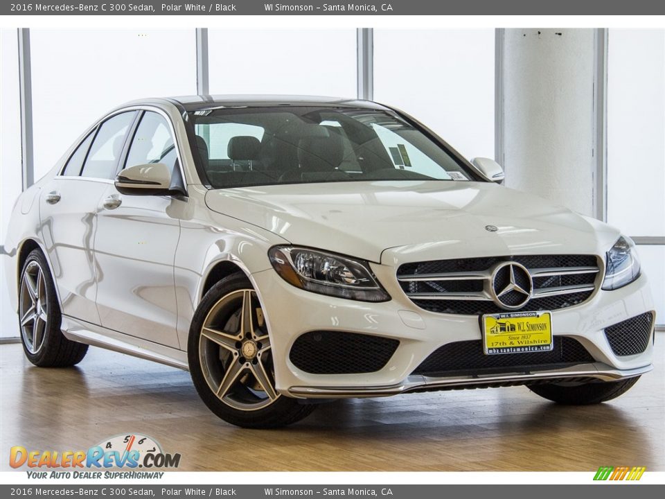 2016 Mercedes-Benz C 300 Sedan Polar White / Black Photo #12
