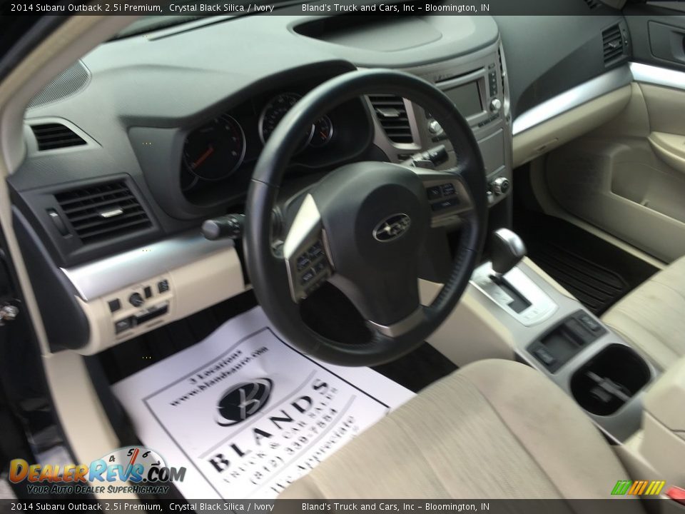 2014 Subaru Outback 2.5i Premium Crystal Black Silica / Ivory Photo #5