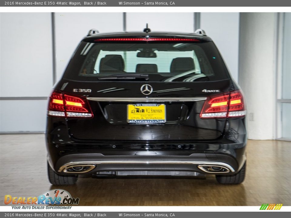 2016 Mercedes-Benz E 350 4Matic Wagon Black / Black Photo #4