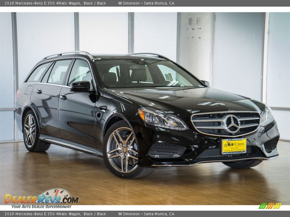 2016 Mercedes-Benz E 350 4Matic Wagon Black / Black Photo #12