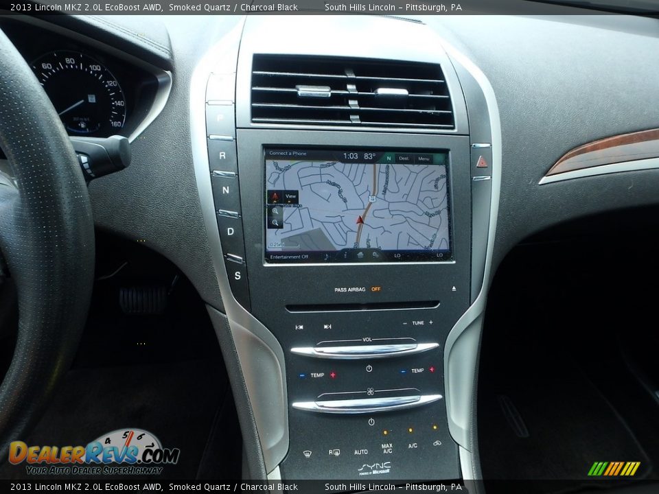 2013 Lincoln MKZ 2.0L EcoBoost AWD Smoked Quartz / Charcoal Black Photo #22