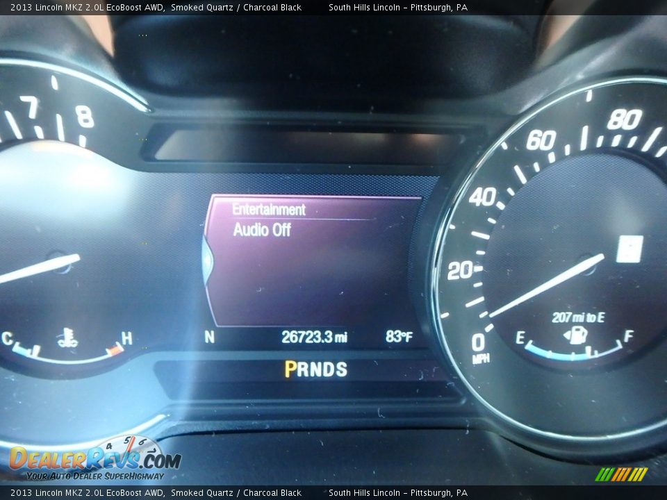 2013 Lincoln MKZ 2.0L EcoBoost AWD Smoked Quartz / Charcoal Black Photo #24