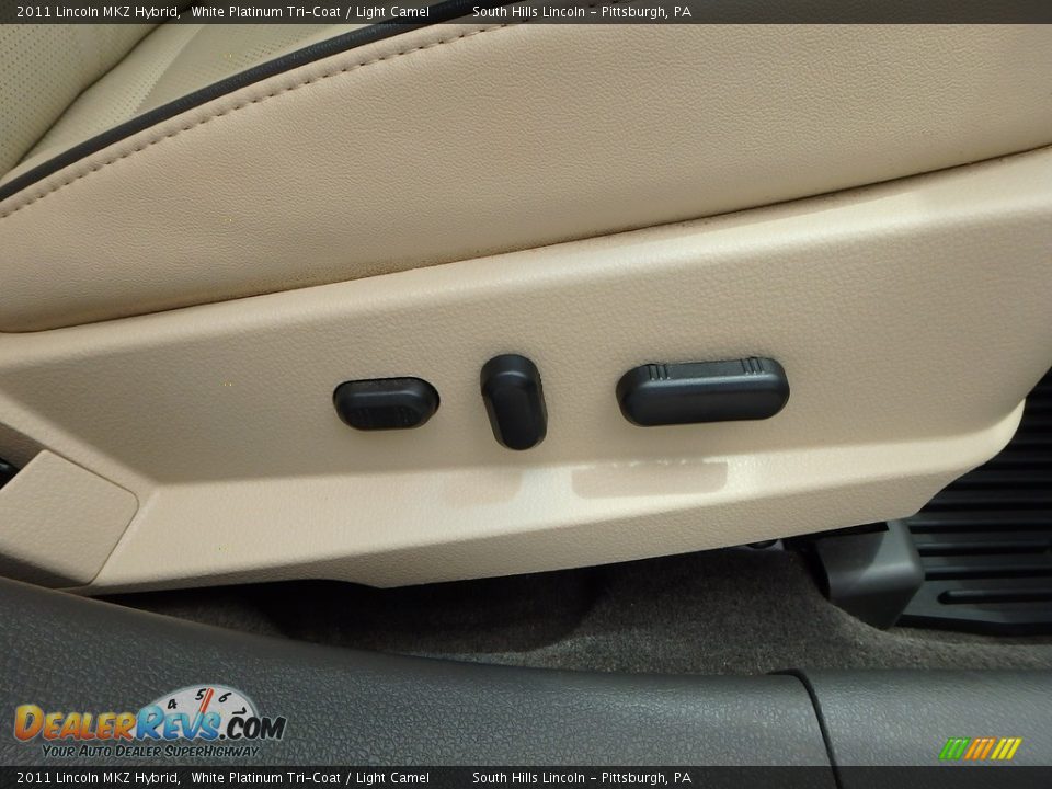 2011 Lincoln MKZ Hybrid White Platinum Tri-Coat / Light Camel Photo #13