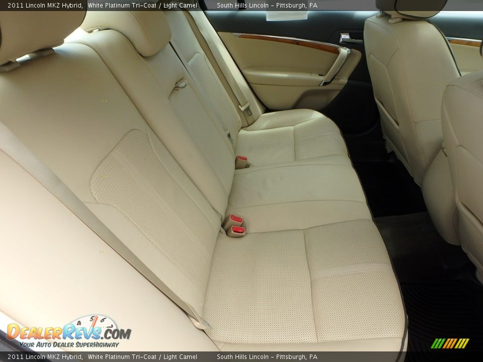 2011 Lincoln MKZ Hybrid White Platinum Tri-Coat / Light Camel Photo #14