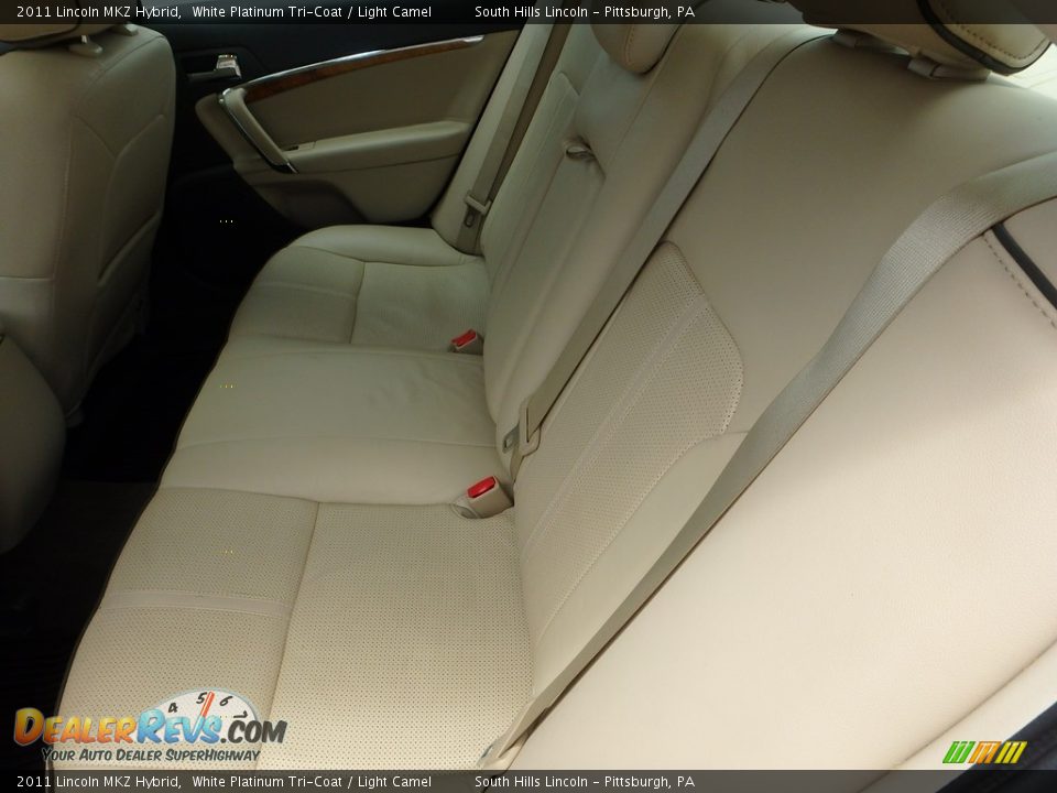 2011 Lincoln MKZ Hybrid White Platinum Tri-Coat / Light Camel Photo #16