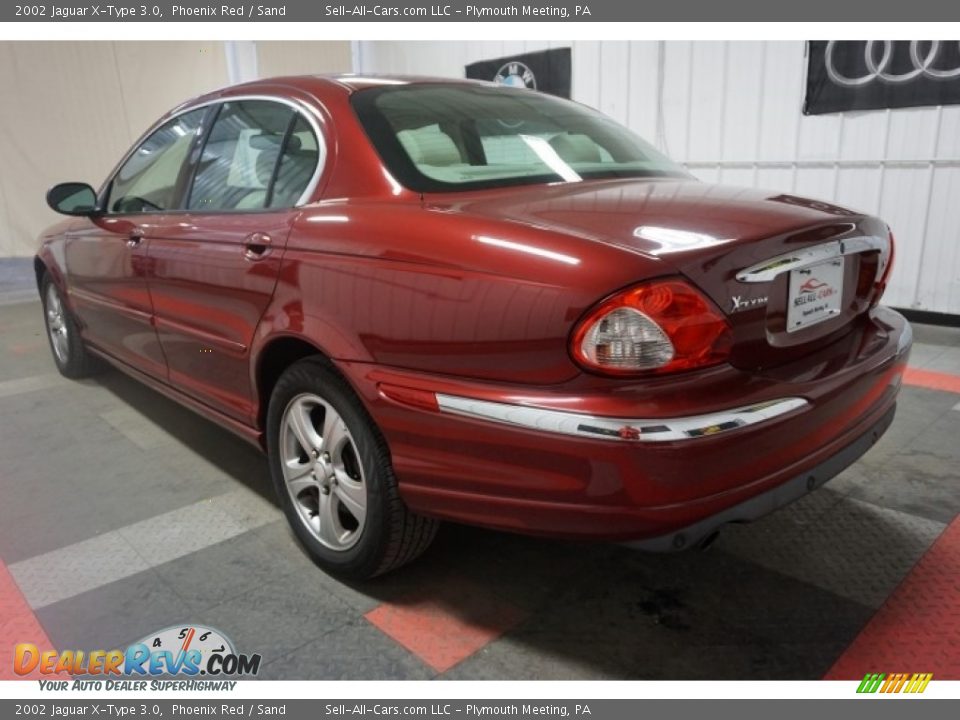 2002 Jaguar X-Type 3.0 Phoenix Red / Sand Photo #10