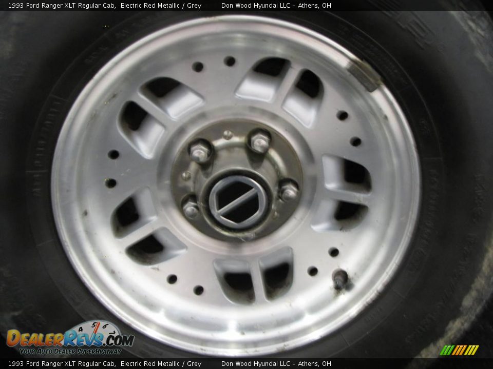 1993 Ford Ranger XLT Regular Cab Electric Red Metallic / Grey Photo #14