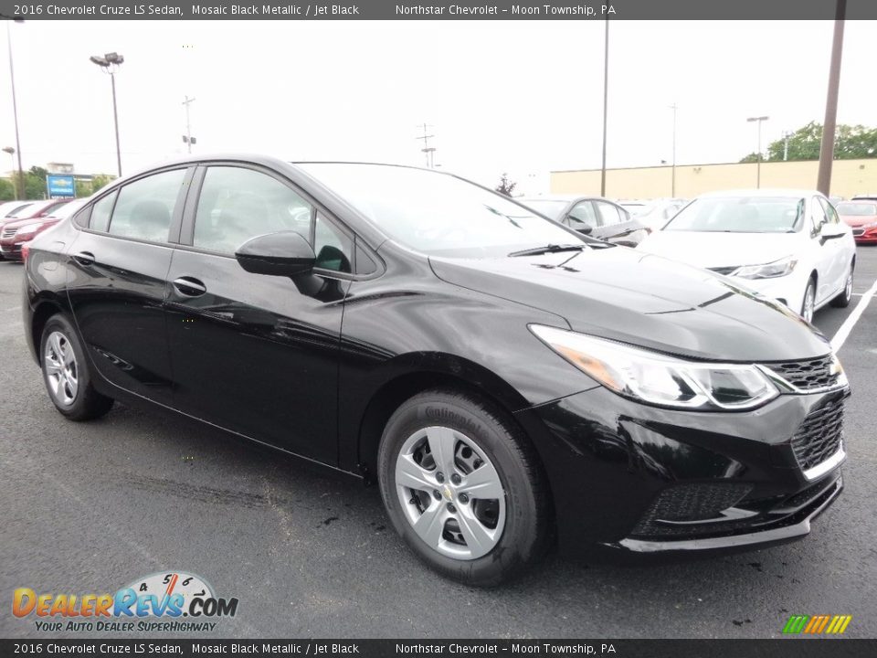 2016 Chevrolet Cruze LS Sedan Mosaic Black Metallic / Jet Black Photo #3