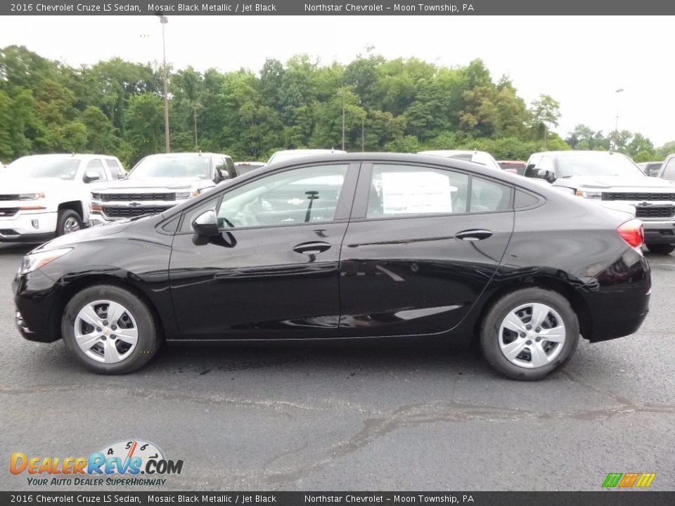 2016 Chevrolet Cruze LS Sedan Mosaic Black Metallic / Jet Black Photo #10