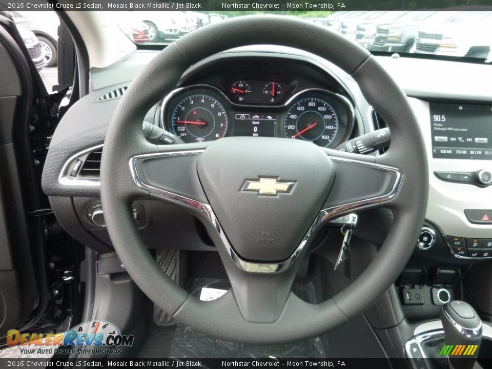 2016 Chevrolet Cruze LS Sedan Mosaic Black Metallic / Jet Black Photo #17