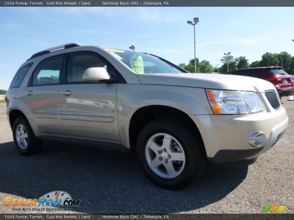 2009 Pontiac Torrent Gold Mist Metallic / Sand Photo #9