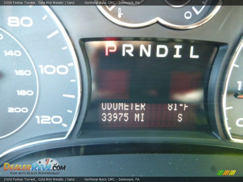 2009 Pontiac Torrent Gold Mist Metallic / Sand Photo #22