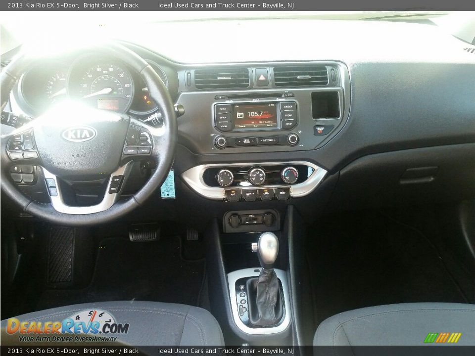 2013 Kia Rio EX 5-Door Bright Silver / Black Photo #24