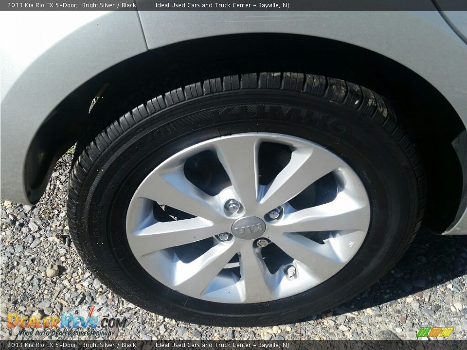2013 Kia Rio EX 5-Door Bright Silver / Black Photo #28