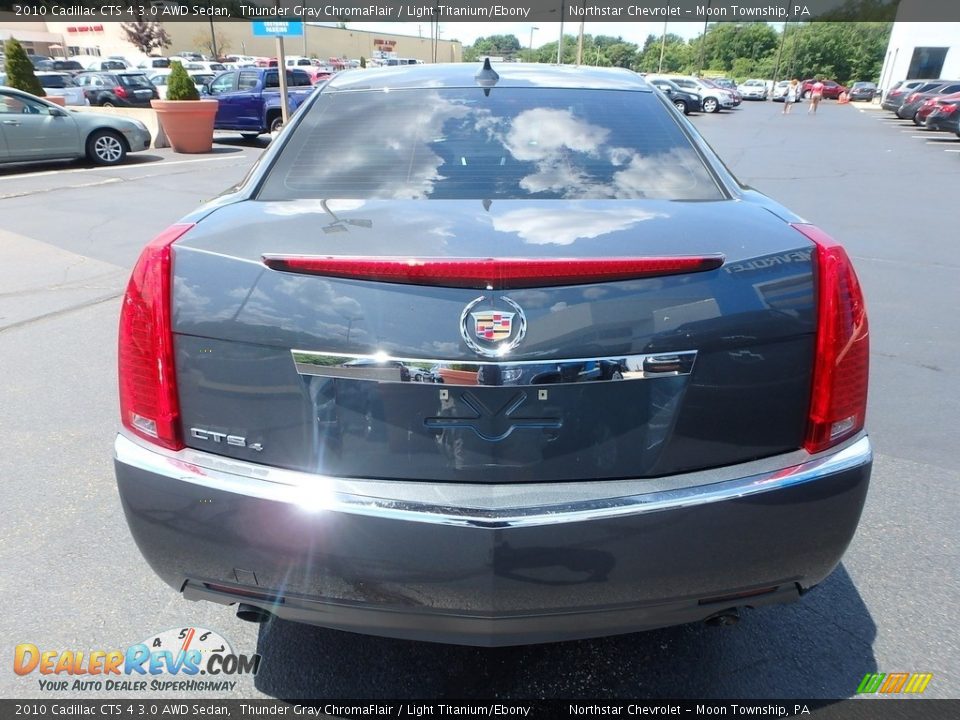 2010 Cadillac CTS 4 3.0 AWD Sedan Thunder Gray ChromaFlair / Light Titanium/Ebony Photo #6