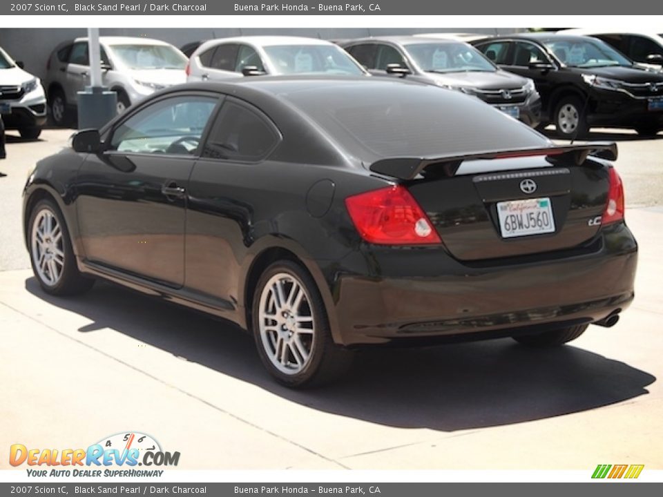 2007 Scion tC Black Sand Pearl / Dark Charcoal Photo #2