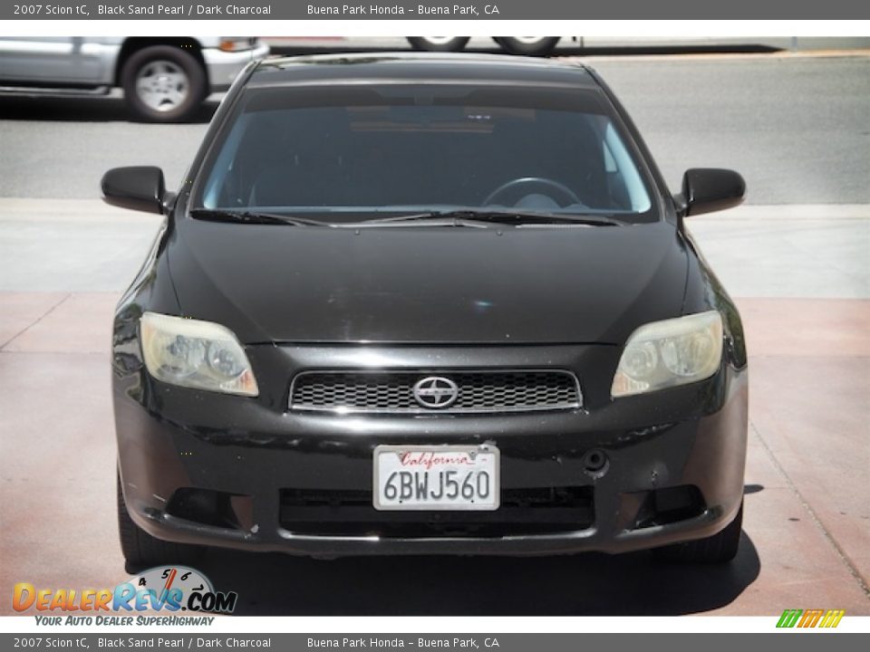 2007 Scion tC Black Sand Pearl / Dark Charcoal Photo #7