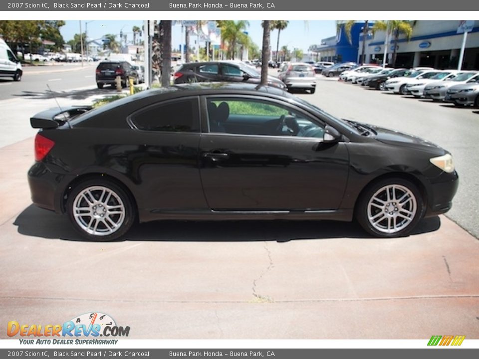 2007 Scion tC Black Sand Pearl / Dark Charcoal Photo #12