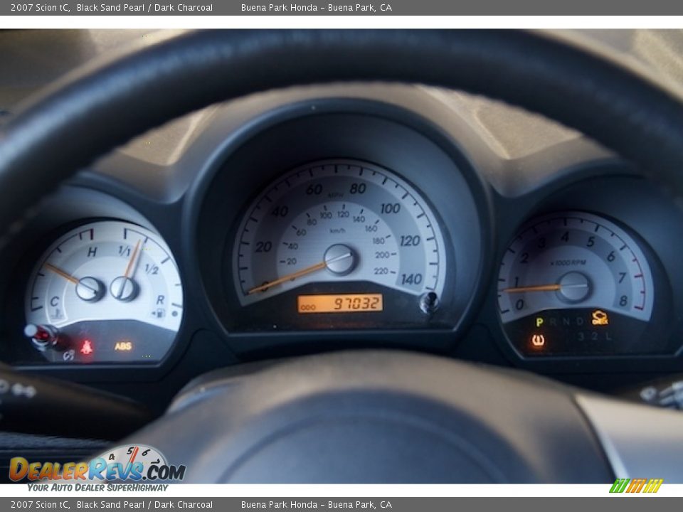 2007 Scion tC Black Sand Pearl / Dark Charcoal Photo #20