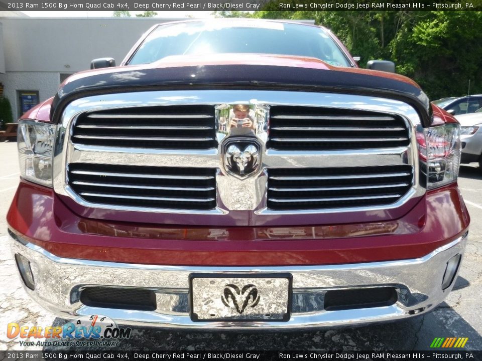 2013 Ram 1500 Big Horn Quad Cab 4x4 Deep Cherry Red Pearl / Black/Diesel Gray Photo #7