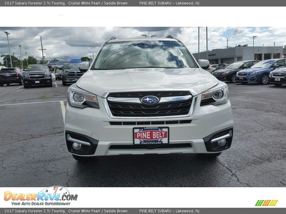 2017 Subaru Forester 2.5i Touring Crystal White Pearl / Saddle Brown Photo #2