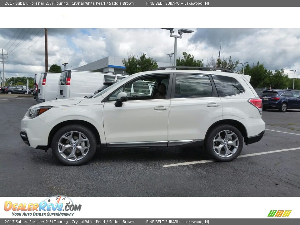 2017 Subaru Forester 2.5i Touring Crystal White Pearl / Saddle Brown Photo #3