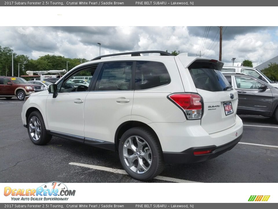 2017 Subaru Forester 2.5i Touring Crystal White Pearl / Saddle Brown Photo #4