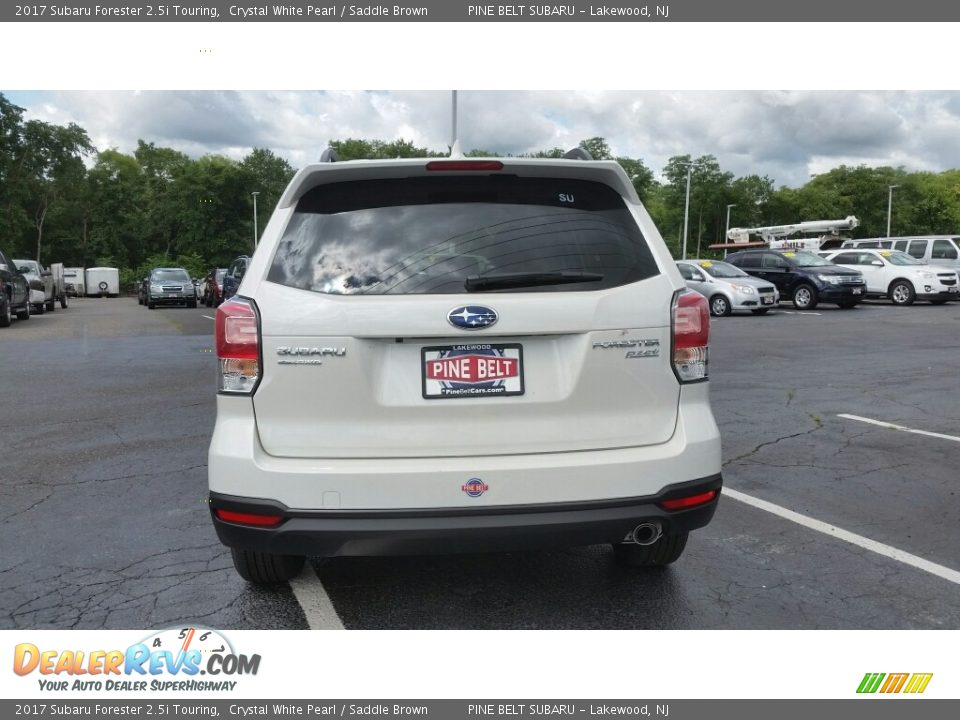 2017 Subaru Forester 2.5i Touring Crystal White Pearl / Saddle Brown Photo #5