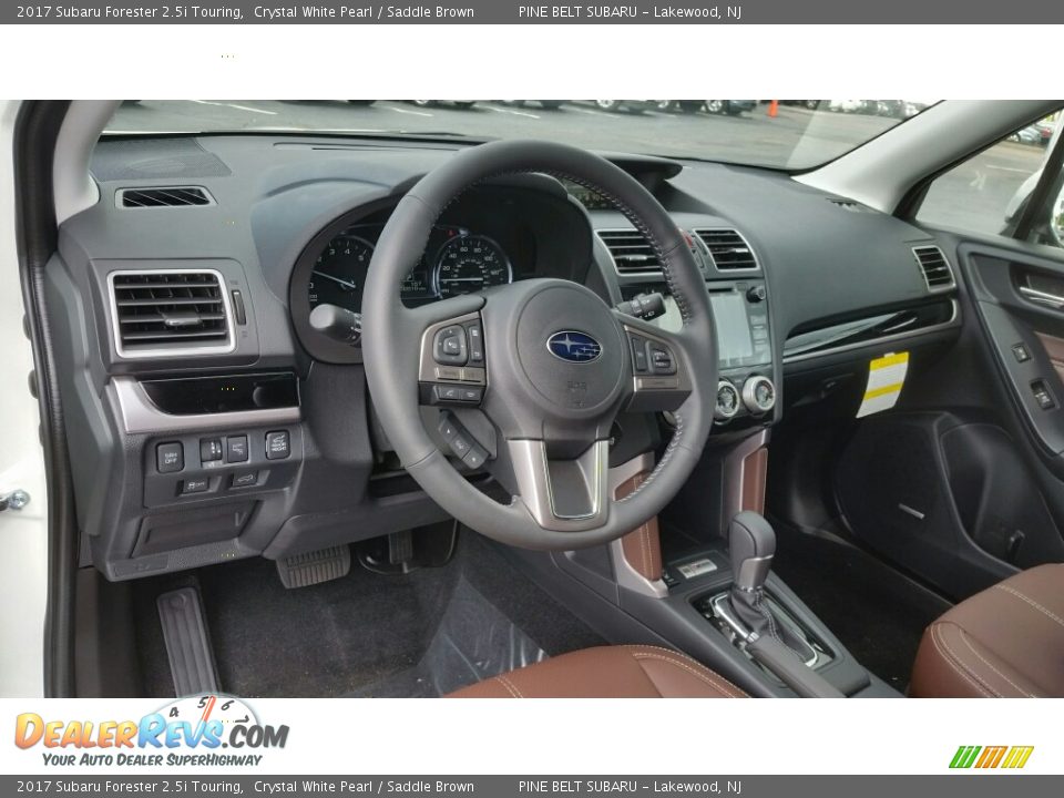 Saddle Brown Interior - 2017 Subaru Forester 2.5i Touring Photo #8