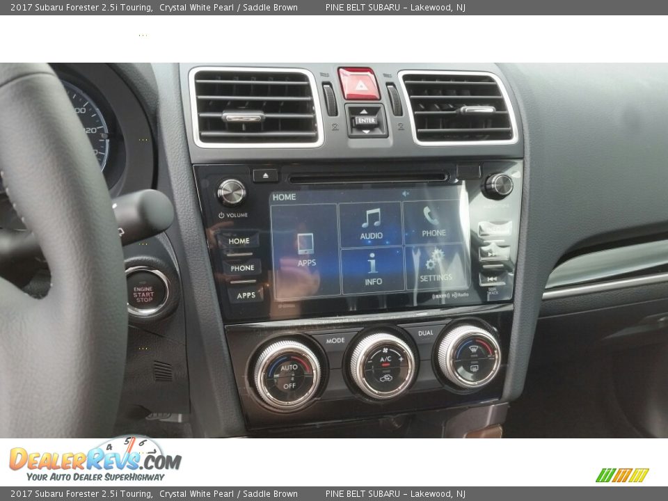 2017 Subaru Forester 2.5i Touring Crystal White Pearl / Saddle Brown Photo #9