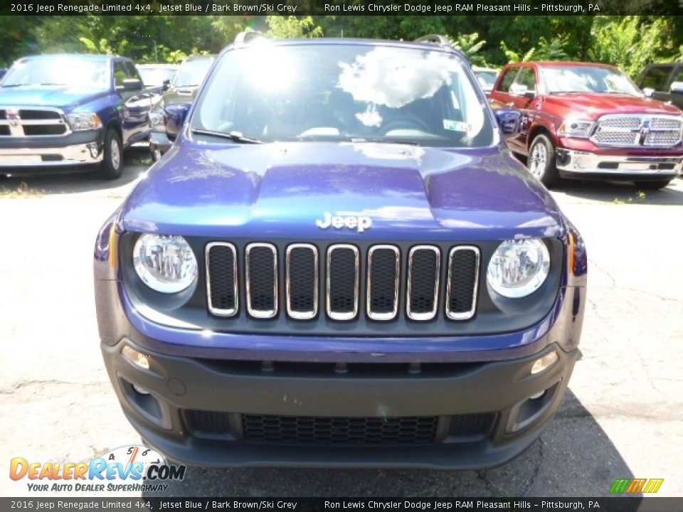 2016 Jeep Renegade Limited 4x4 Jetset Blue / Bark Brown/Ski Grey Photo #12