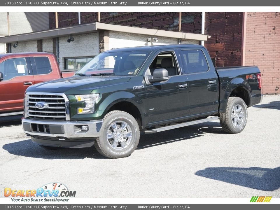 2016 Ford F150 XLT SuperCrew 4x4 Green Gem / Medium Earth Gray Photo #1