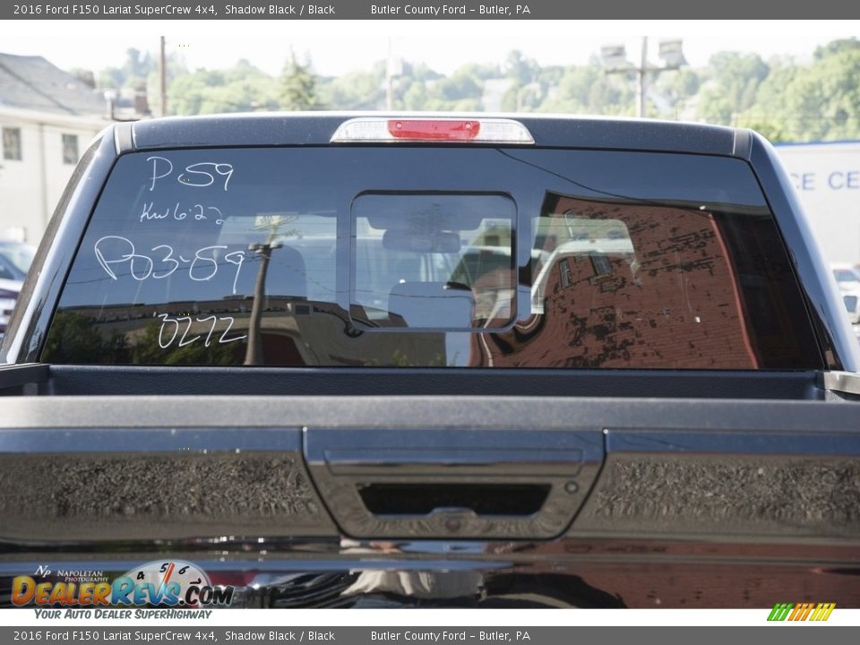 2016 Ford F150 Lariat SuperCrew 4x4 Shadow Black / Black Photo #3