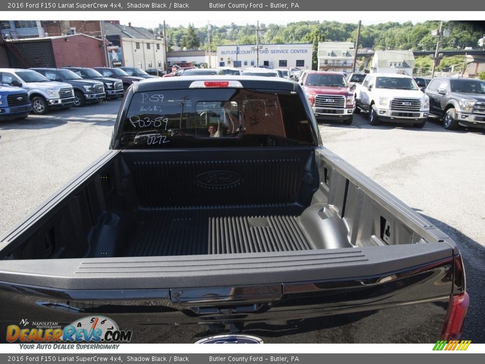 2016 Ford F150 Lariat SuperCrew 4x4 Shadow Black / Black Photo #5