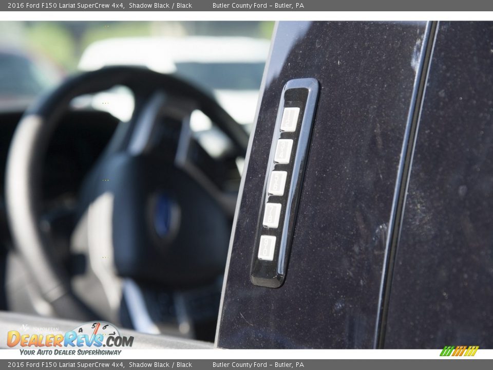 2016 Ford F150 Lariat SuperCrew 4x4 Shadow Black / Black Photo #6