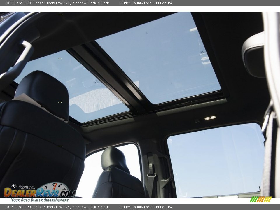 2016 Ford F150 Lariat SuperCrew 4x4 Shadow Black / Black Photo #7
