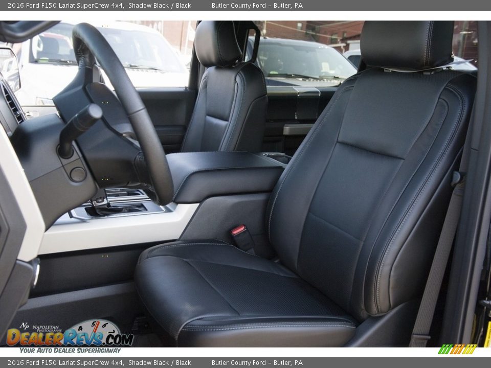 2016 Ford F150 Lariat SuperCrew 4x4 Shadow Black / Black Photo #10