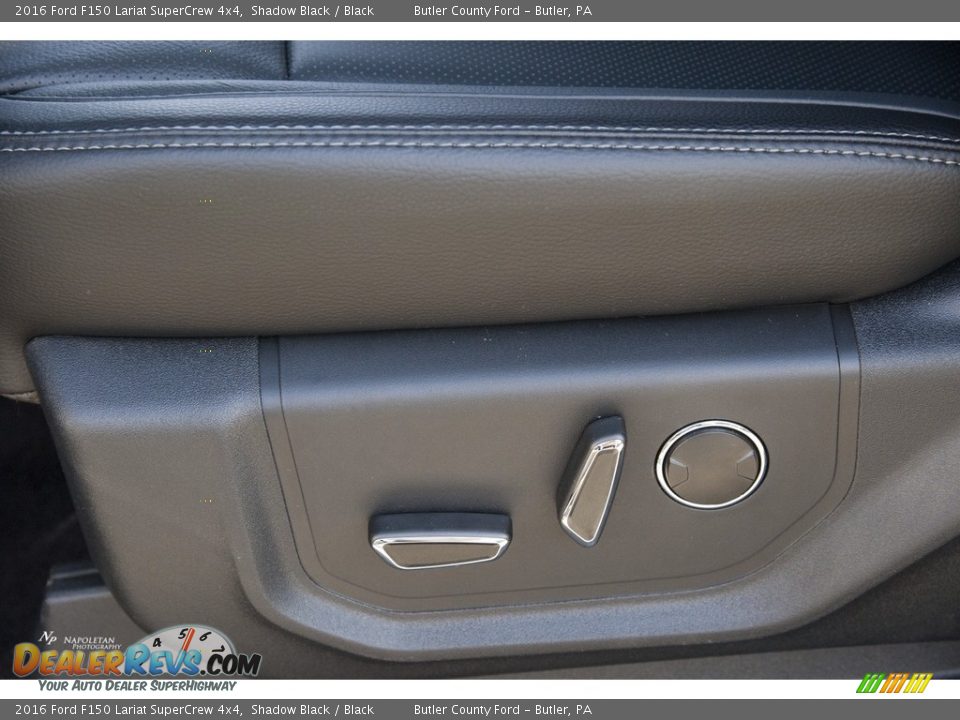 2016 Ford F150 Lariat SuperCrew 4x4 Shadow Black / Black Photo #13