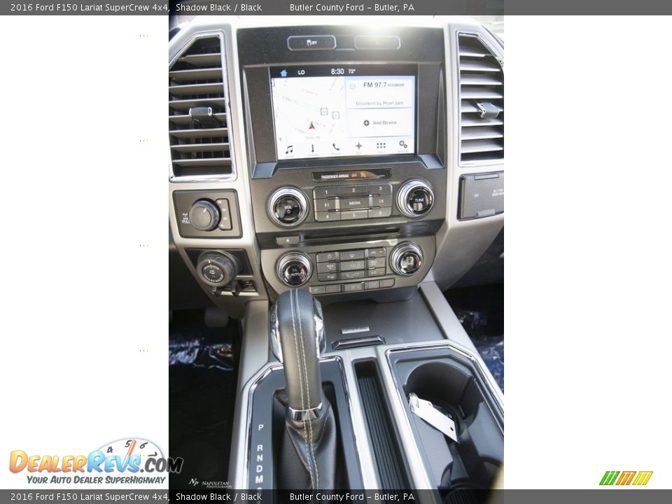 2016 Ford F150 Lariat SuperCrew 4x4 Shadow Black / Black Photo #15