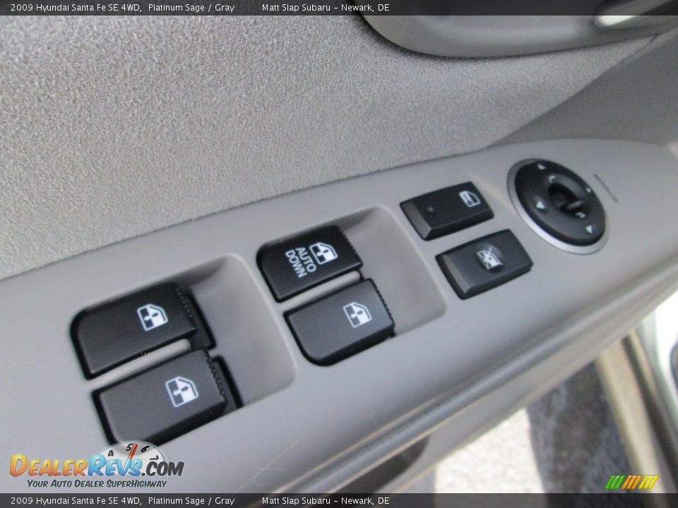 2009 Hyundai Santa Fe SE 4WD Platinum Sage / Gray Photo #14