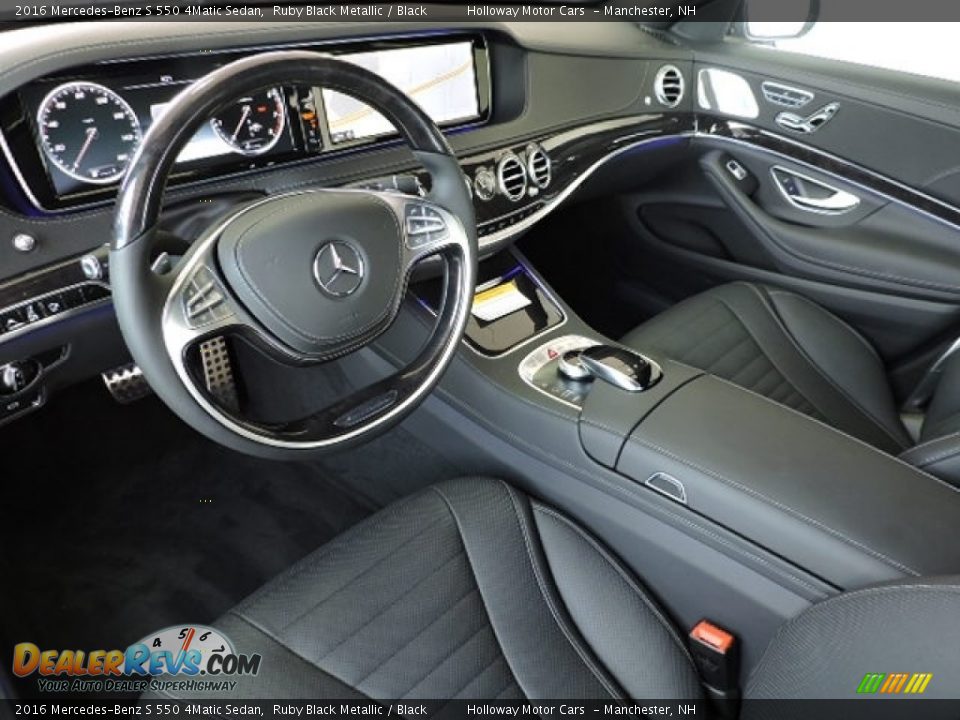 Black Interior - 2016 Mercedes-Benz S 550 4Matic Sedan Photo #11