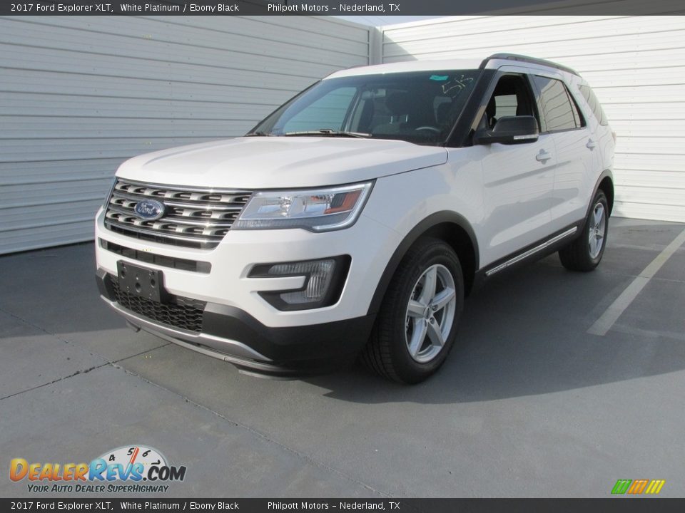 2017 Ford Explorer XLT White Platinum / Ebony Black Photo #7