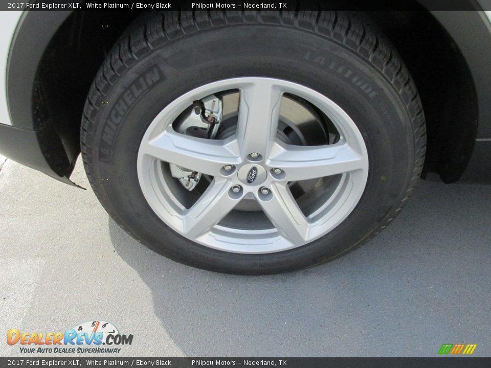 2017 Ford Explorer XLT White Platinum / Ebony Black Photo #11