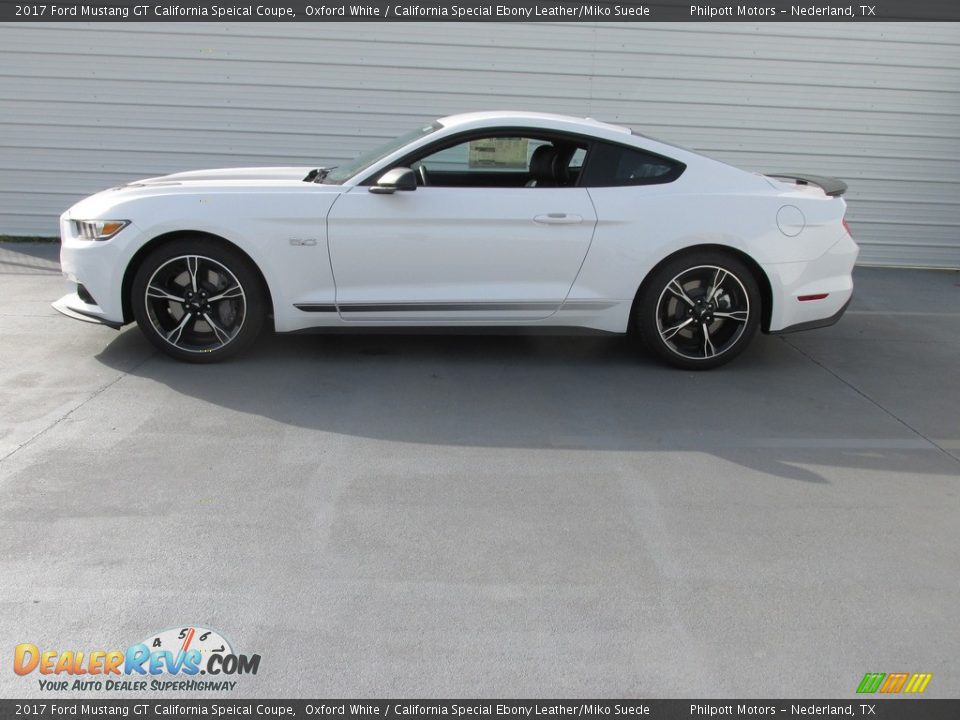 2017 Ford Mustang GT California Speical Coupe Oxford White / California Special Ebony Leather/Miko Suede Photo #6