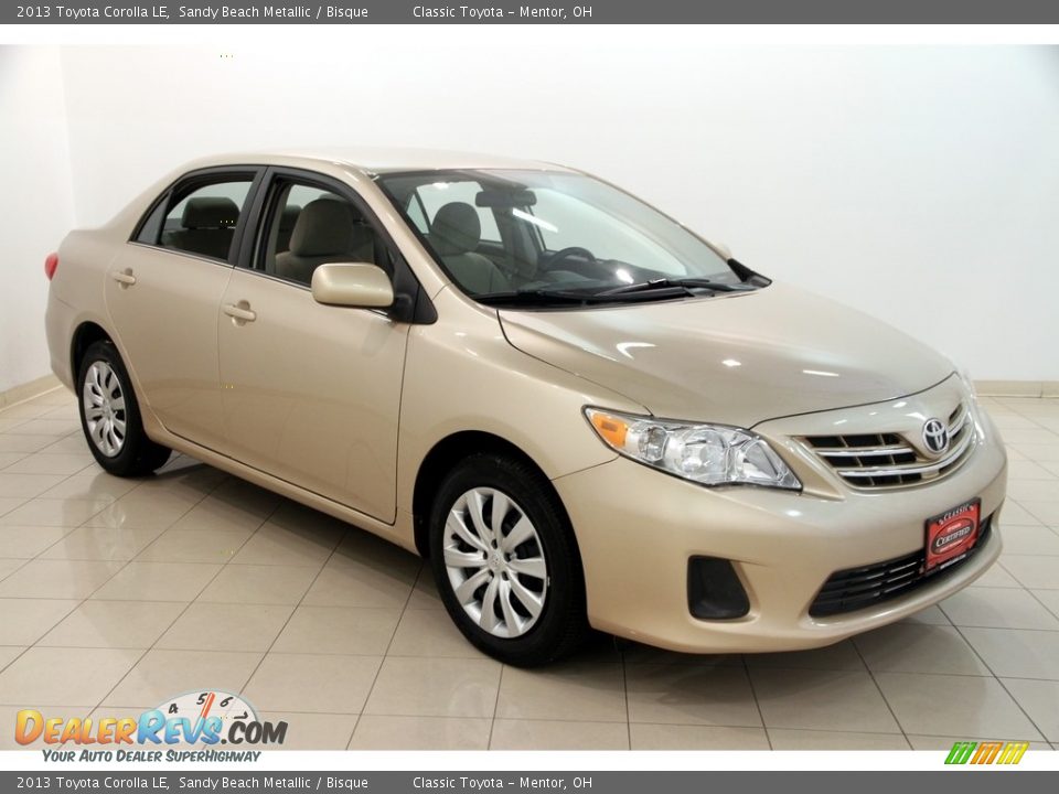 2013 Toyota Corolla LE Sandy Beach Metallic / Bisque Photo #1