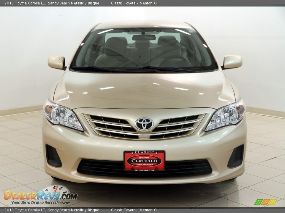 2013 Toyota Corolla LE Sandy Beach Metallic / Bisque Photo #2